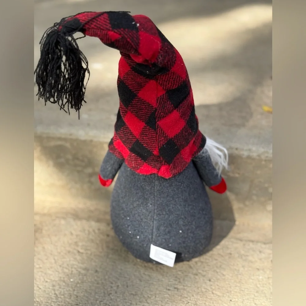 Pottery‎ Barn Gnome Plush Rustic Christmas Buffalo Plaid Farmhouse CountryCore